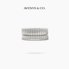 Quatre Duo Band Ring Set - on White Gold — WEB lead photo