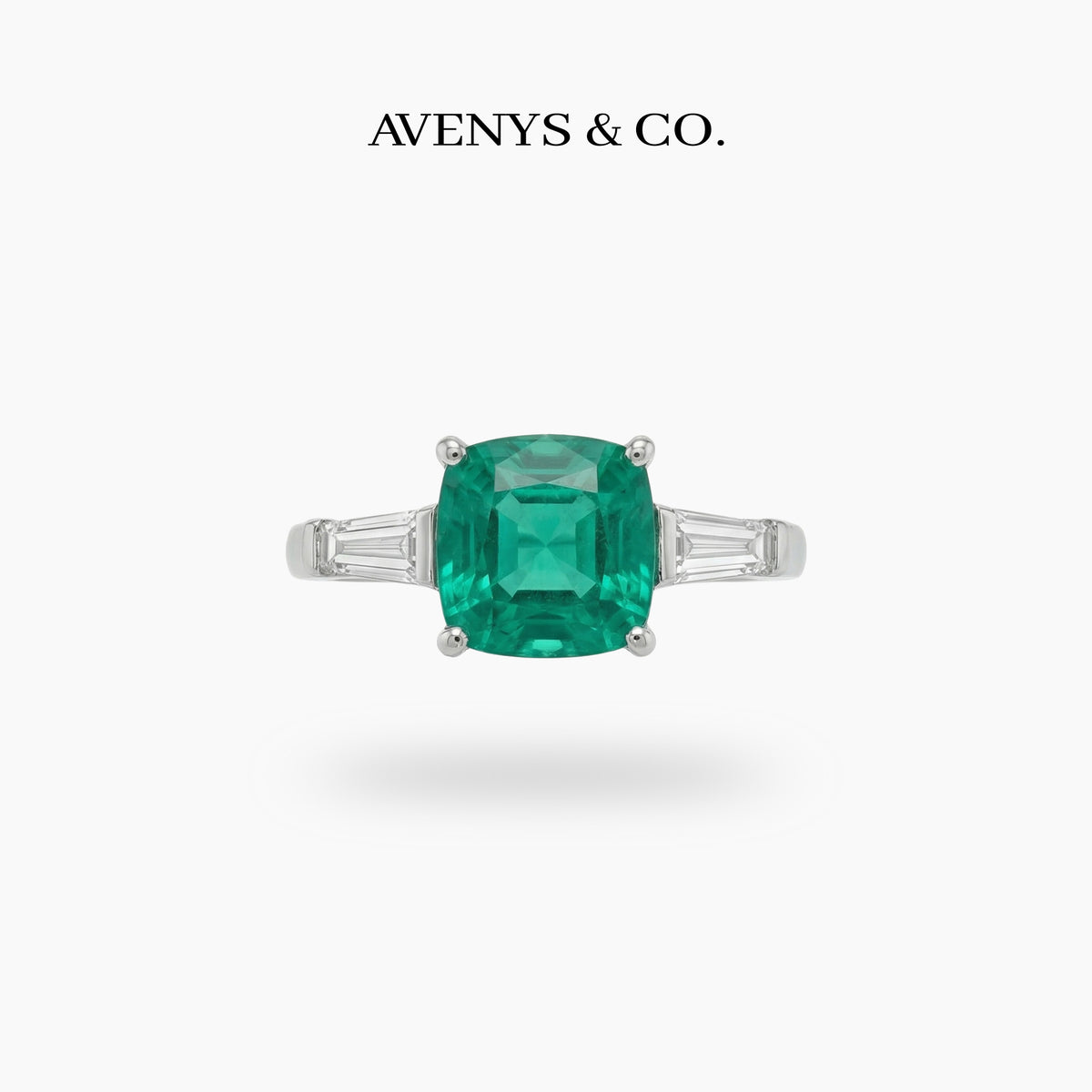 Princess Trilogy Ring with Paraiba Princess Stone – on White Gold