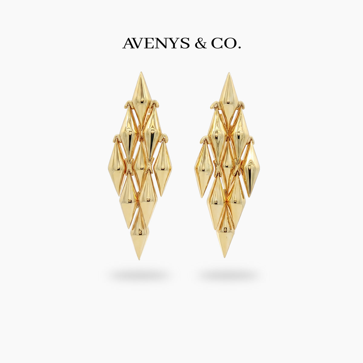 Timeless Drop Earrings – on Yellow Gold