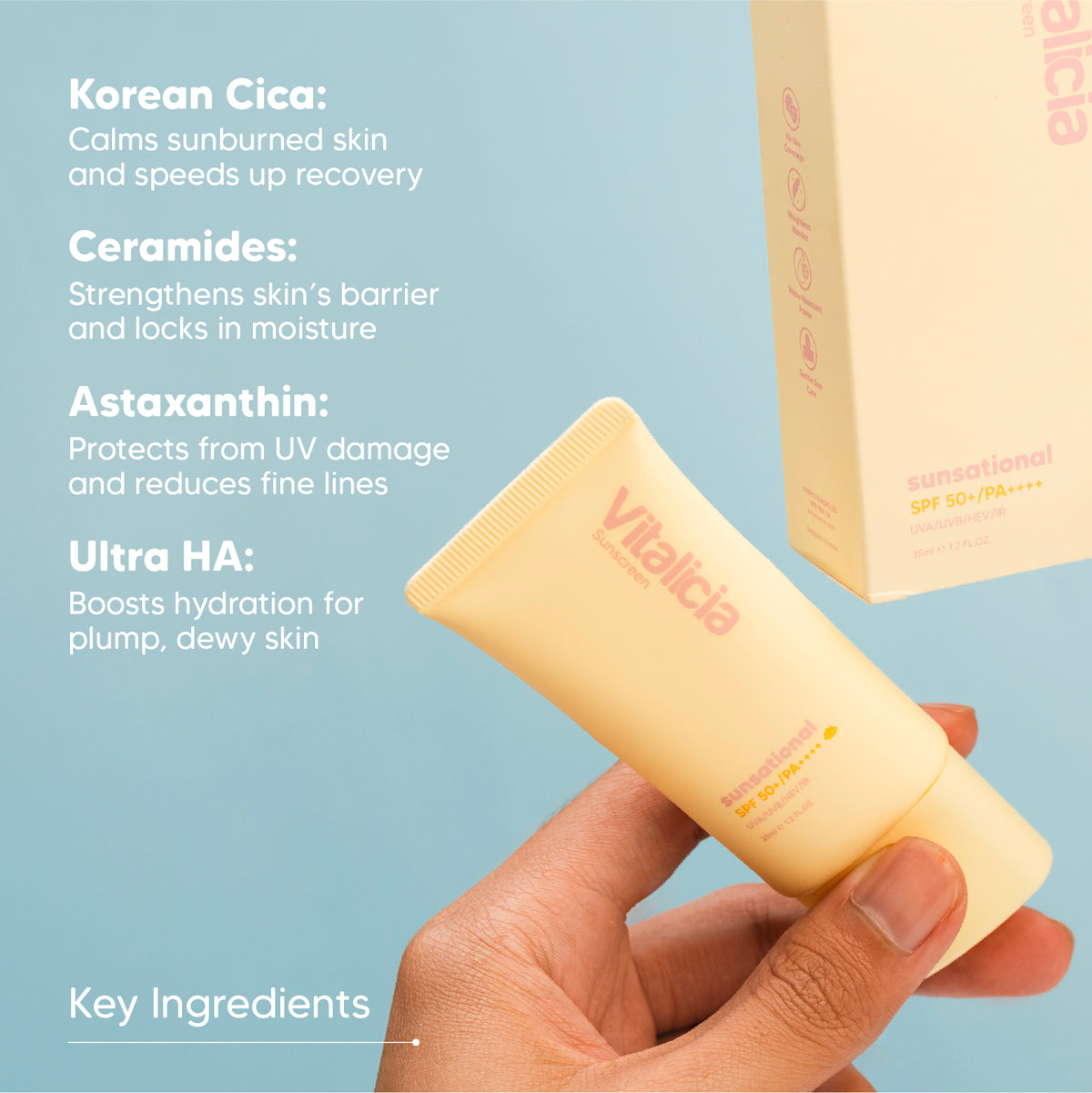 Vitalicia Sunscreen sunsational SPF 50+ PA ++++
