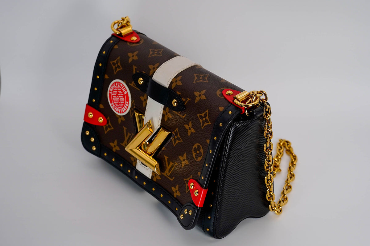 Louis Vuitton Twist MM – Monogram Canvas Trunk Edition (Sticker / Patch Detail)