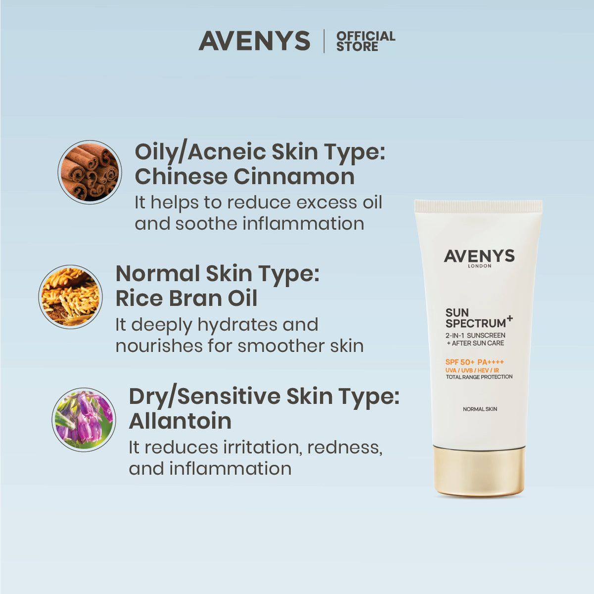 AVENYS Sun Spectrum+ (Oily & Acne Skin)
