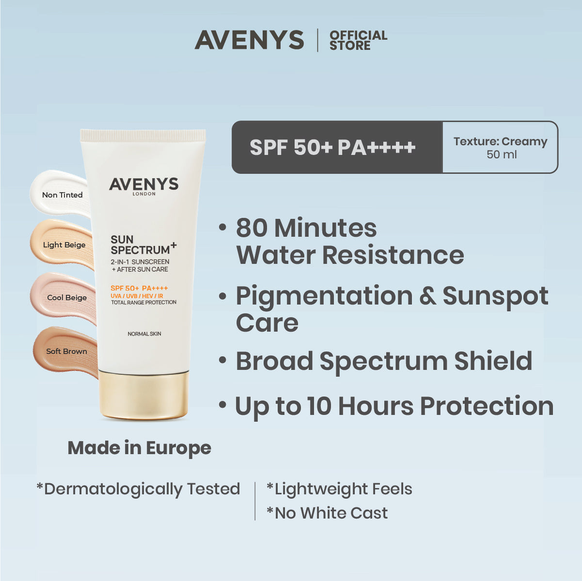 AVENYS Sun Spectrum+ (Normal & Combination Skin)