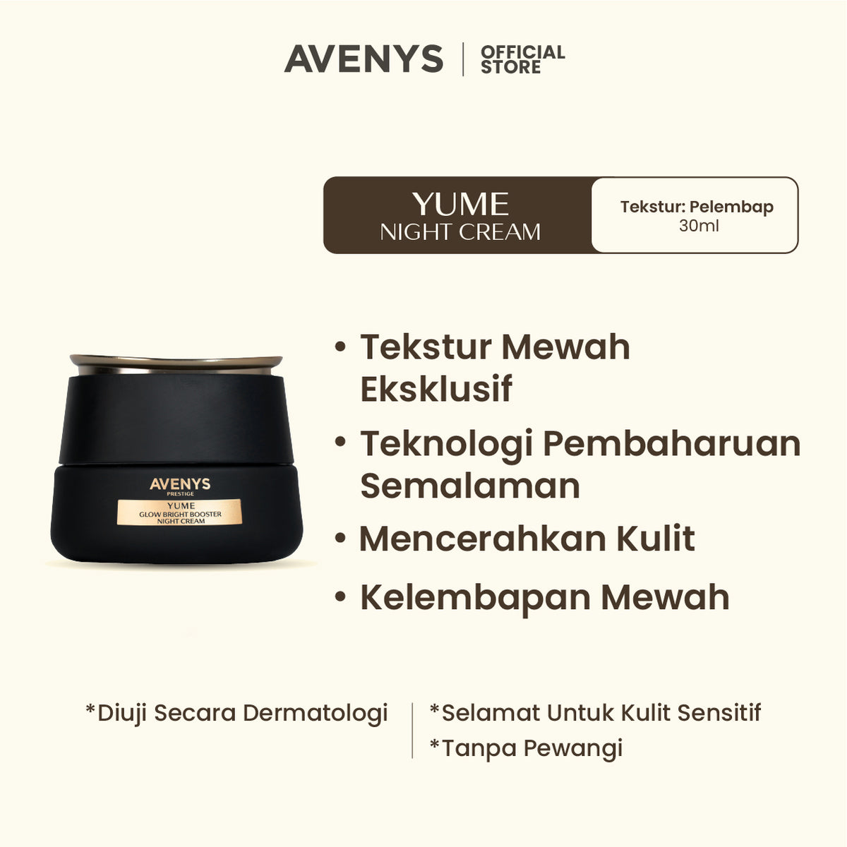 YUME BRIGHTENING NIGHT CREAM
