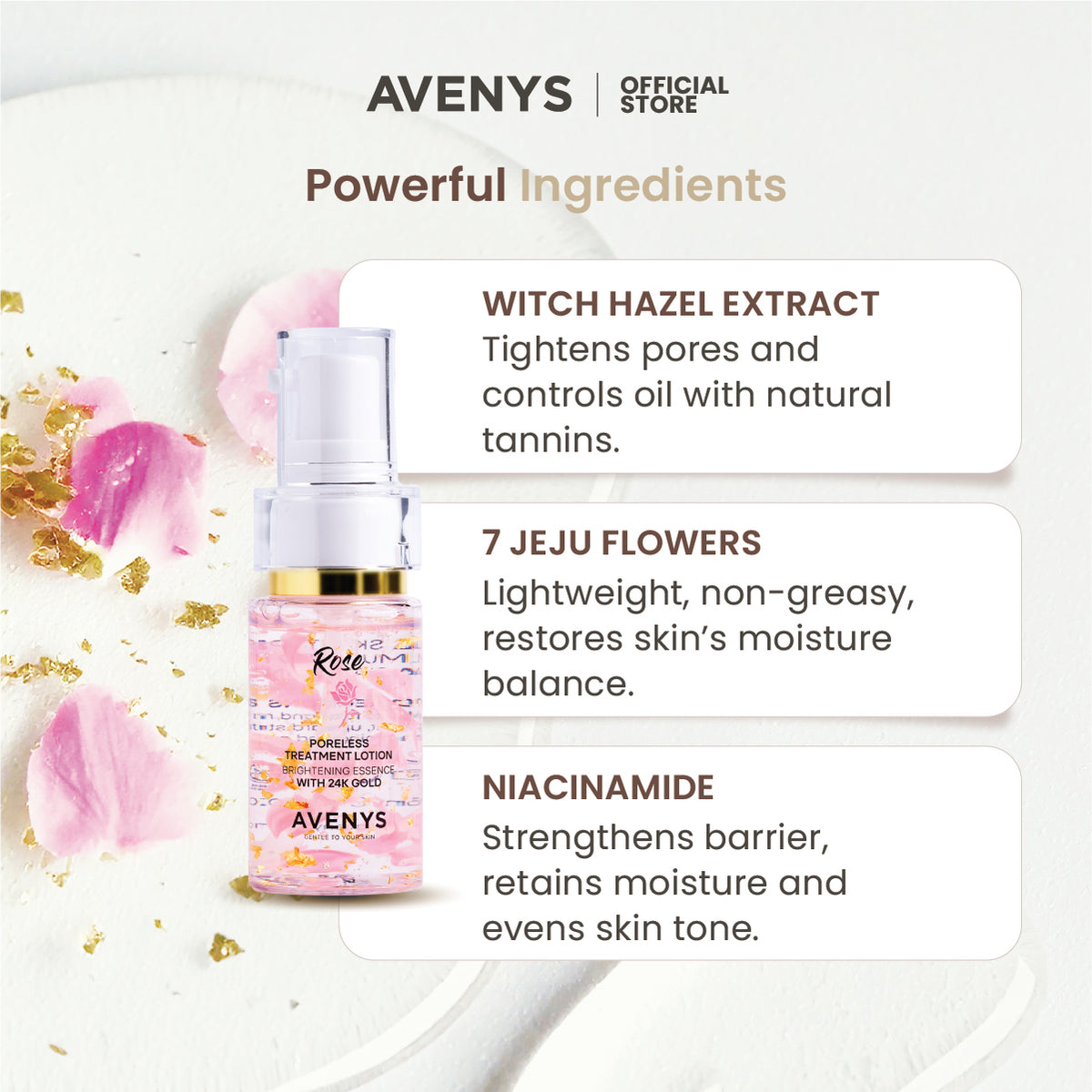 AVENYS ROSE Poreless Treatment Lotion 35ML