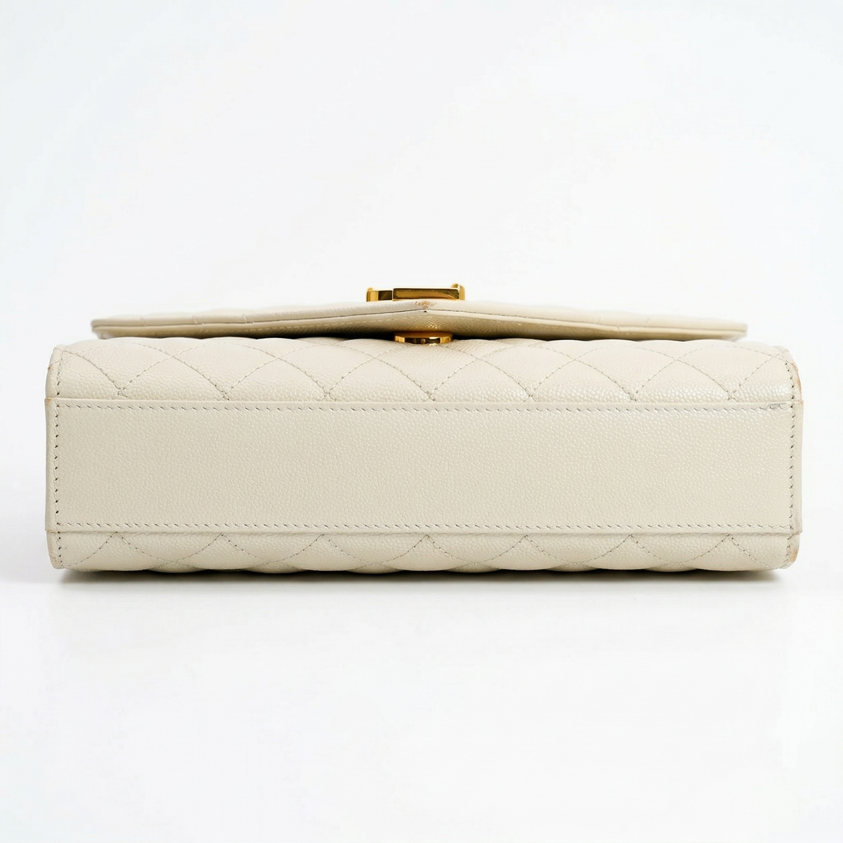 Saint Laurent Envelope Chain Wallet – Grain de Poudre Matelassé Leather
