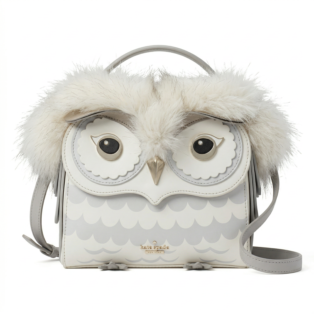 Kate Spade New York Blaze a Trail Furry Owl Shoulder Bag