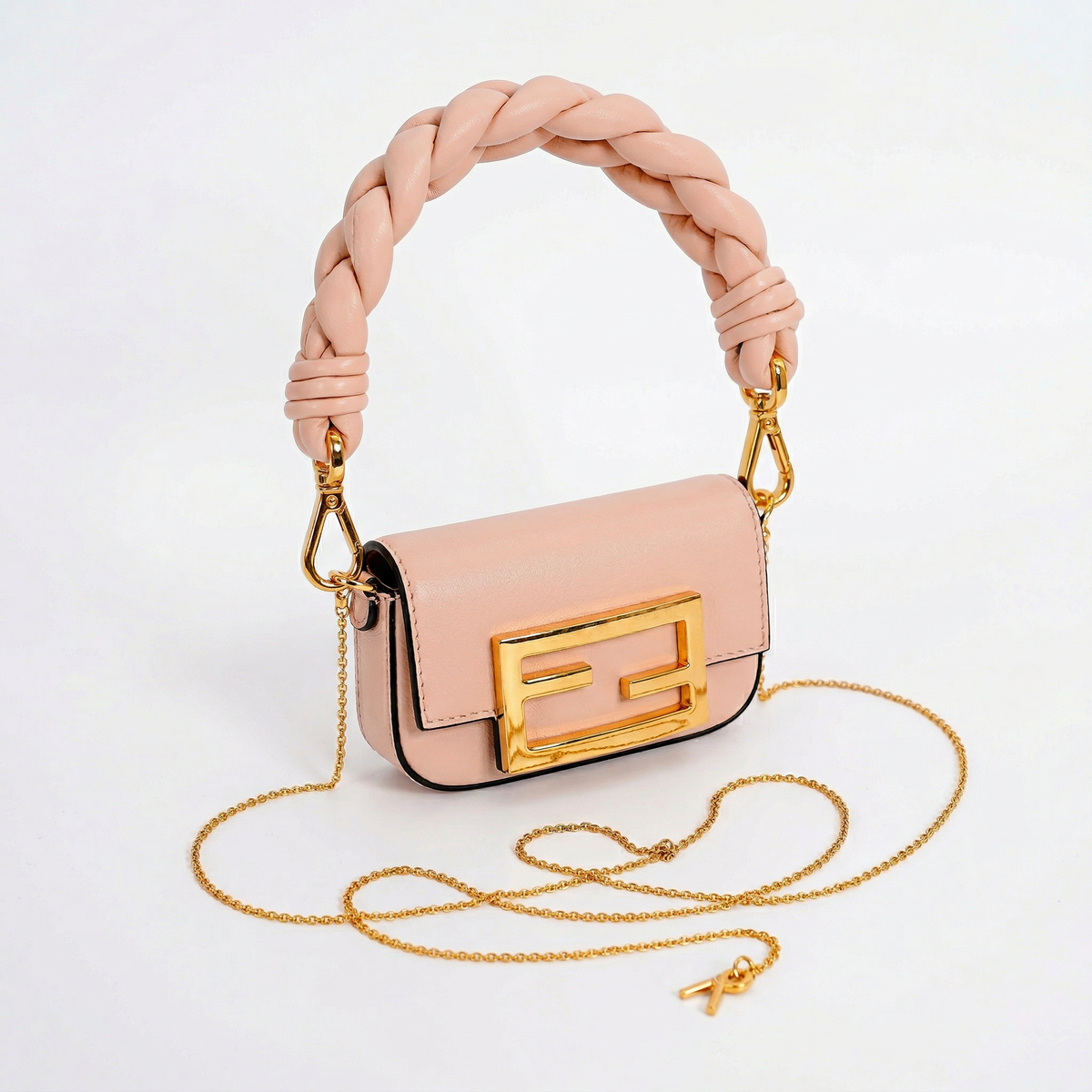 Fendi Nano Baguette Maxi Handle Charm – Leather