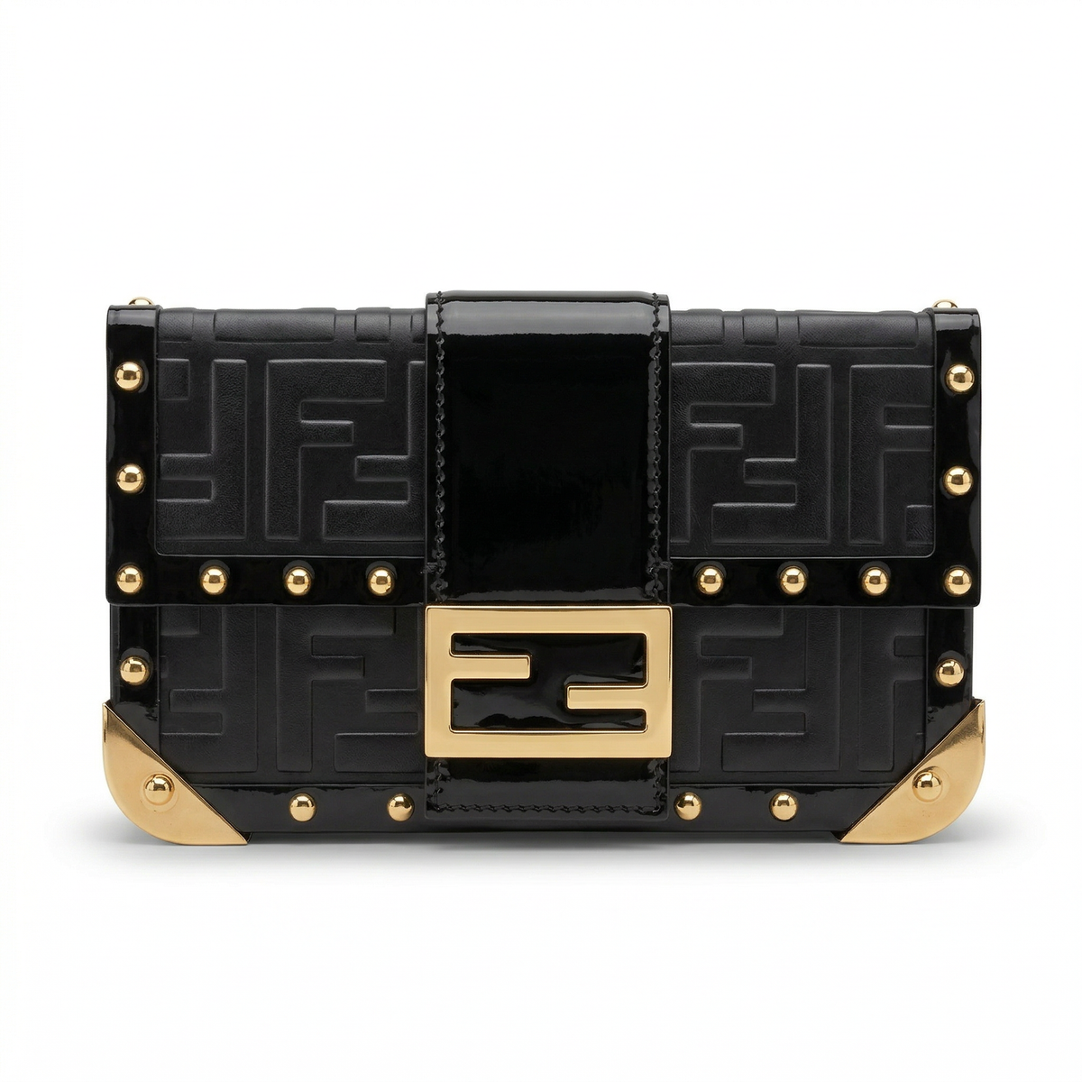 Fendi Mini Baguette Trunk Bag – FF Embossed Leather