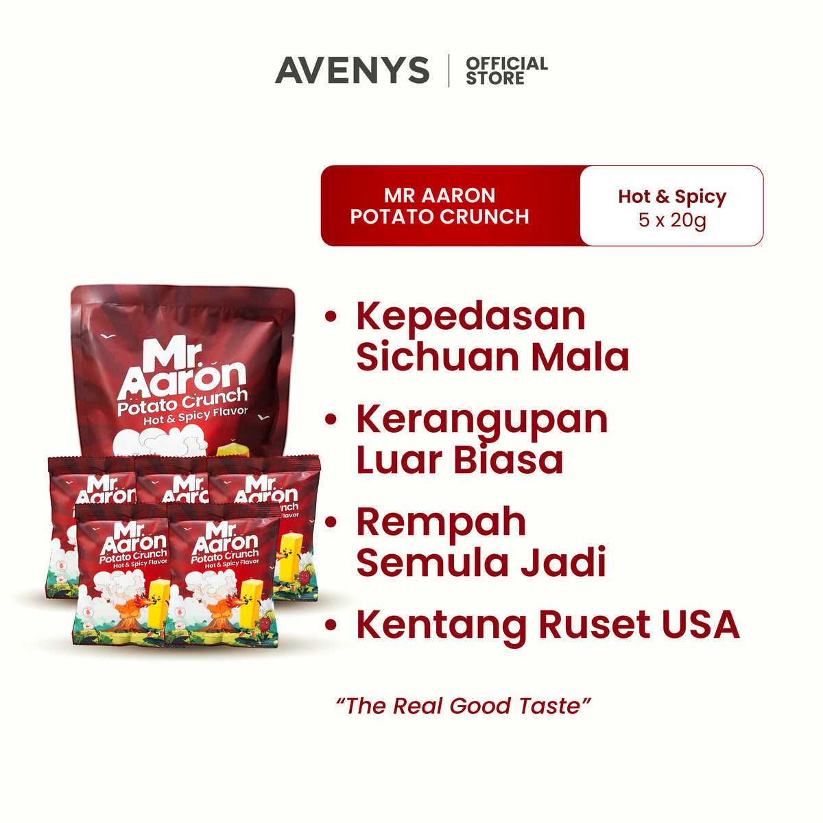 Mr. Aaron Potato Crunch - Hot & Spicy