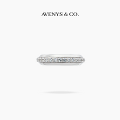 Motion Pave Slim Ring - on White Gold — WEB lead photo