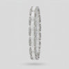 Connected Bracelet with White Round Stone – on White Gold — WEB product video