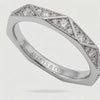 Prism Pave Ring - on White Gold — WEB product video