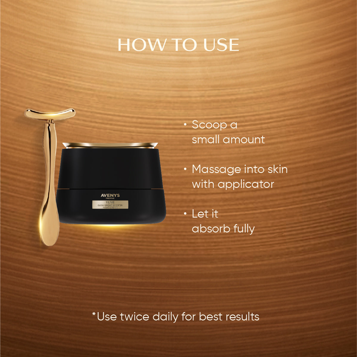 AVENYS Prestige YUME Glow Bright Booster Night Cream